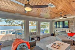 Cedar Creek Lakefront Home with Dock and Fire Pit